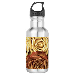 Sepia Tinted Roses Stainless Steel Water Bottle