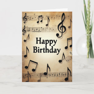Sepia Tone Birthday Card