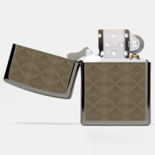 Sepia Tone Hypnotic Diamond Modern Pop Art Zippo Lighter