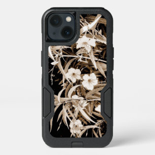 Sepia Tone Mexican Petunias iPhone 13 Case