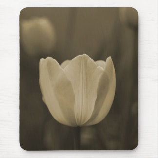 Sepia Tone Single Tulip Flower mousepad gift