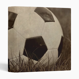 Sepia Toned Soccer Ball 1" Photo Album Binder