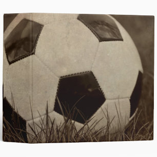 Sepia Toned Soccer Ball 2" Photo Album Binder