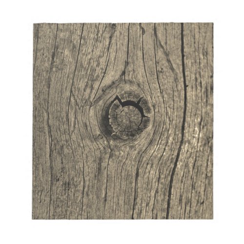 Sepia toned tree wood close up notepad