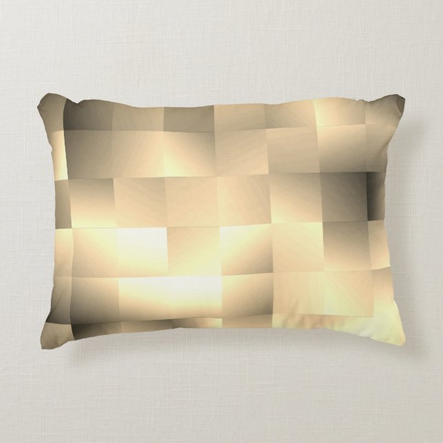   Sepia Tones in a Square Pattern Accent Pillow (Front)
