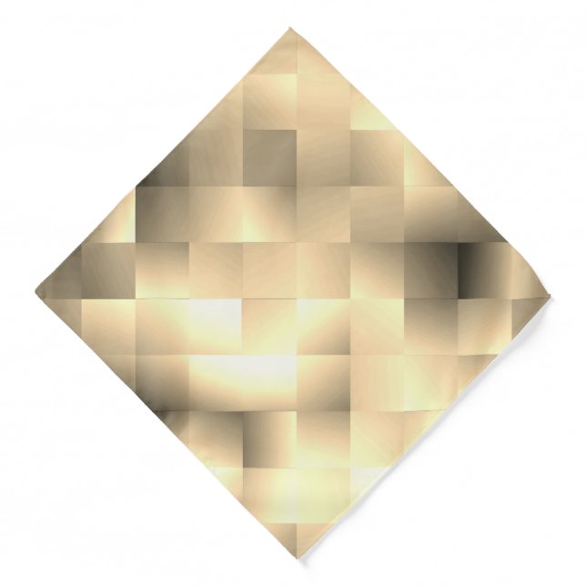   Sepia Tones in a Square Pattern Bandana (Front)