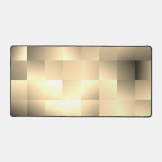 Sepia Tones in a Square Pattern Desk Mat