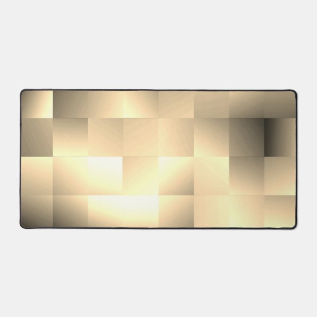   Sepia Tones in a Square Pattern Desk Mat (Front)