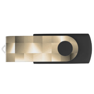 Sepia Tones in a Square Pattern Flash Drive