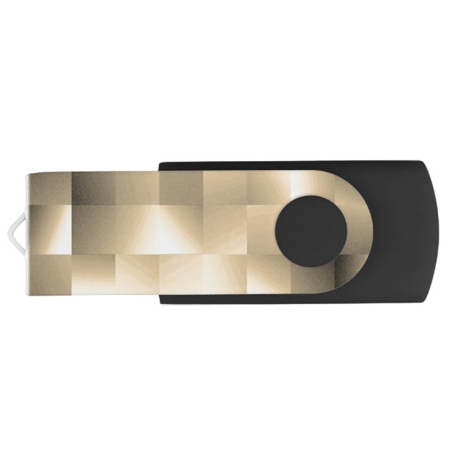   Sepia Tones in a Square Pattern Flash Drive (Back)