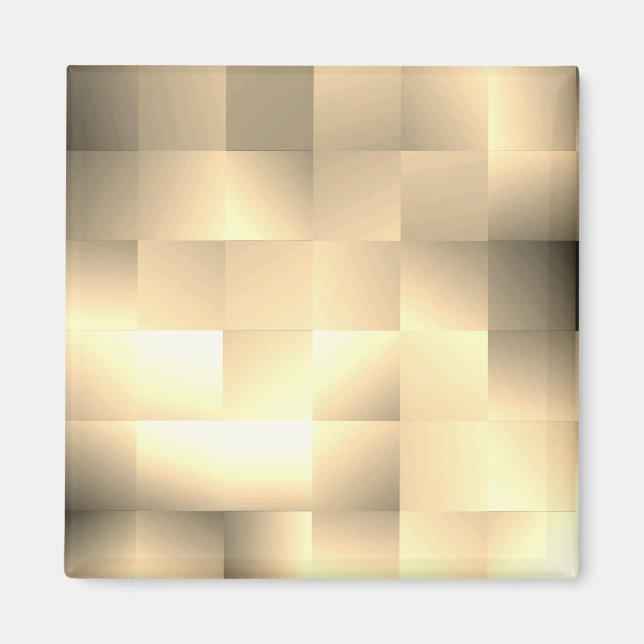   Sepia Tones in a Square Pattern Magnet (Front)