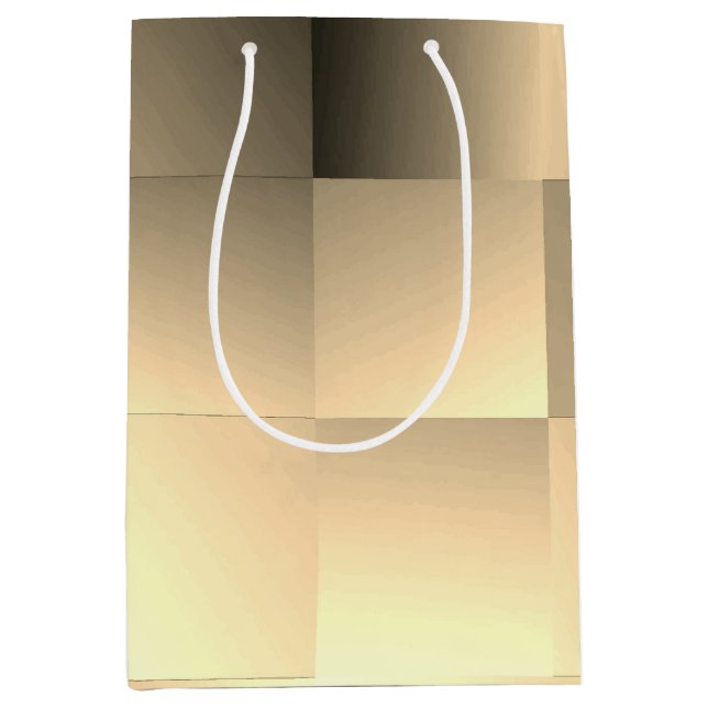   Sepia Tones in a Square Pattern Medium Gift Bag (Front)