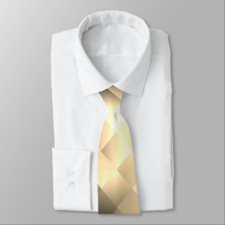   Sepia Tones in a Square Pattern Neck Tie