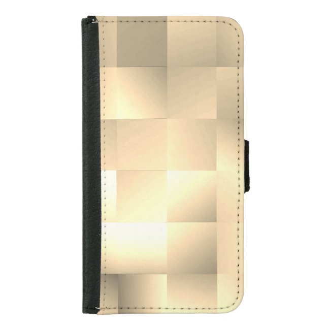   Sepia Tones in a Square Pattern Samsung Galaxy Wallet Case (Front)