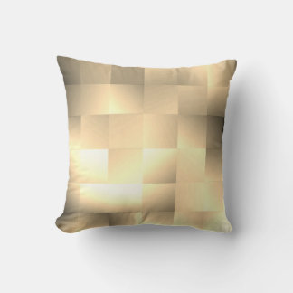 Sepia Tones in a Square Pattern Throw Pillow