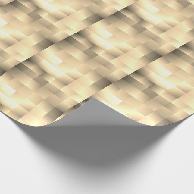   Sepia Tones in a Square Pattern Wrapping Paper (Corner)