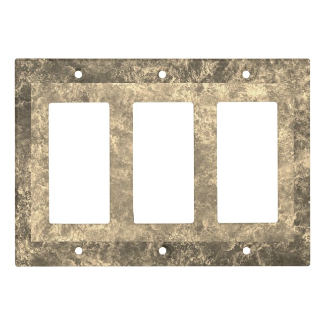 Sepia Tones Surf Pattern Light Switch Cover (Front)