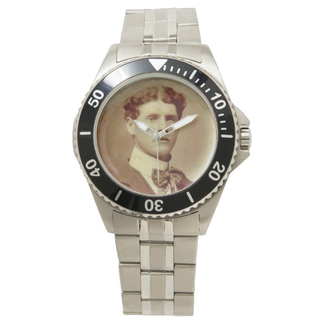 sepia Victorian handsome guy Watch (Front)