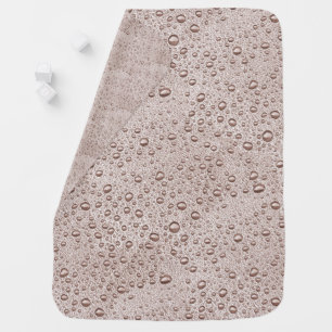 Sepia water droplets baby blanket