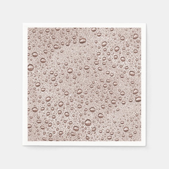 Sepia water droplets napkins (Front)