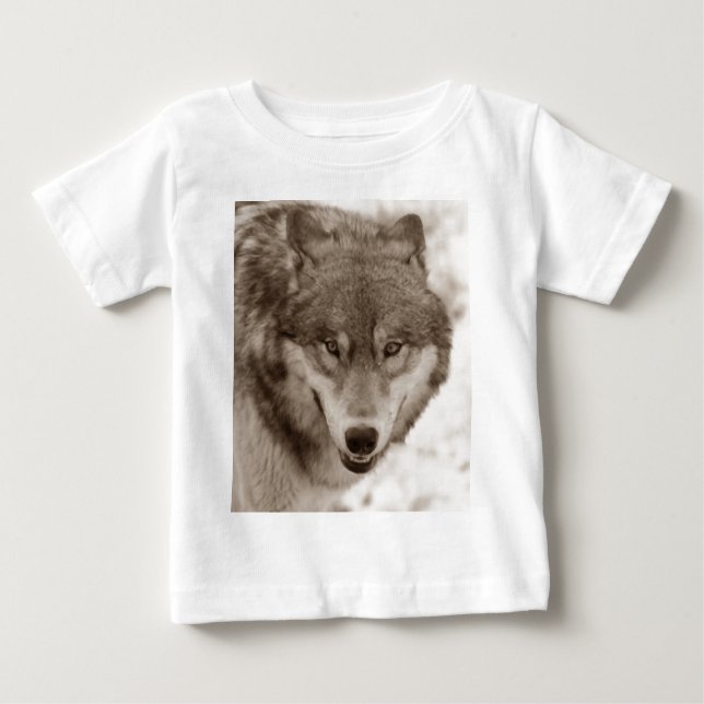 Sepia Wolf Baby T-Shirt (Front)