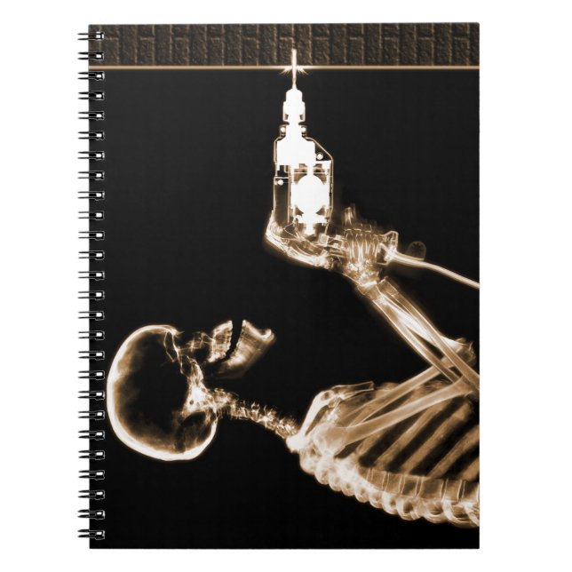 Sepia X-Ray Skeleton Builder Notebook (Front)