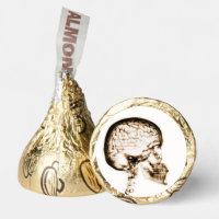 Sepia X-Ray Skull Brain Hershey®'s Kisses®