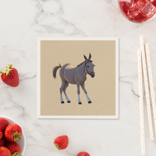Seppel, little stubborn donkey -  napkins (Insitu)