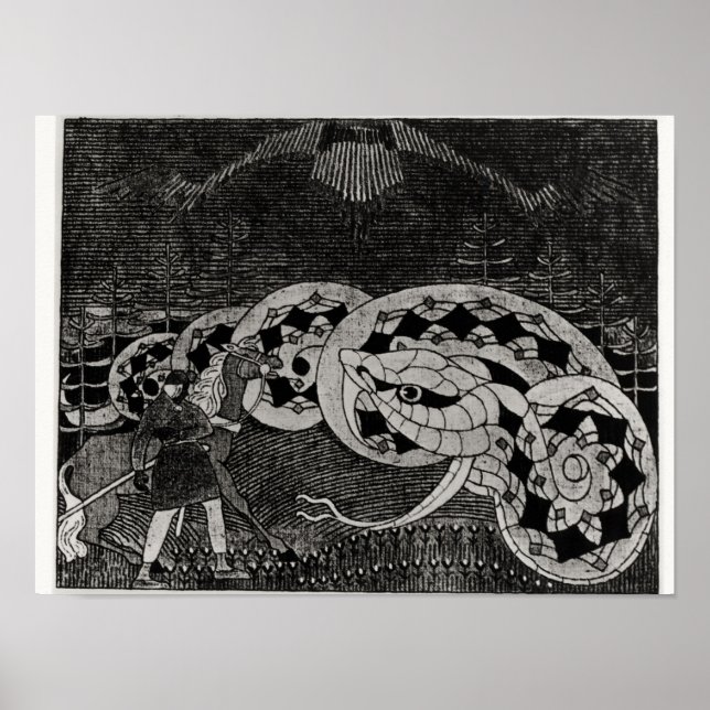 Seppo Llmarinen Plowing the Field of Snakes Poster (Front)
