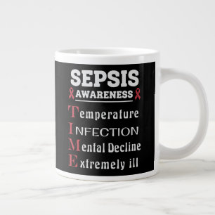 Sepsis Awareness T.I.M.E. Guide Giant Coffee Mug