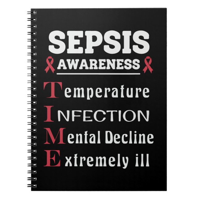 Sepsis Awareness T.I.M.E. Guide Notebook (Front)