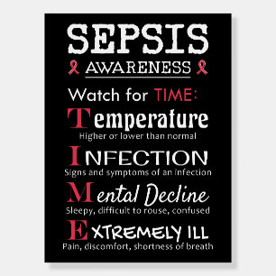 Sepsis Awareness Watch for TIME Guide Foam Board