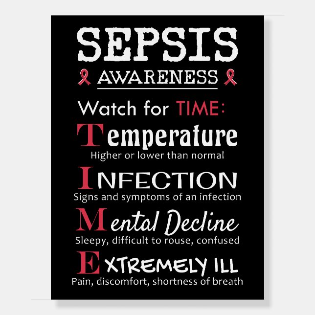 Sepsis Awareness Watch for TIME Guide Foam Board (Front)