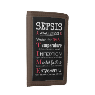 Sepsis Awareness Watch for TIME Guide Trifold Wallet