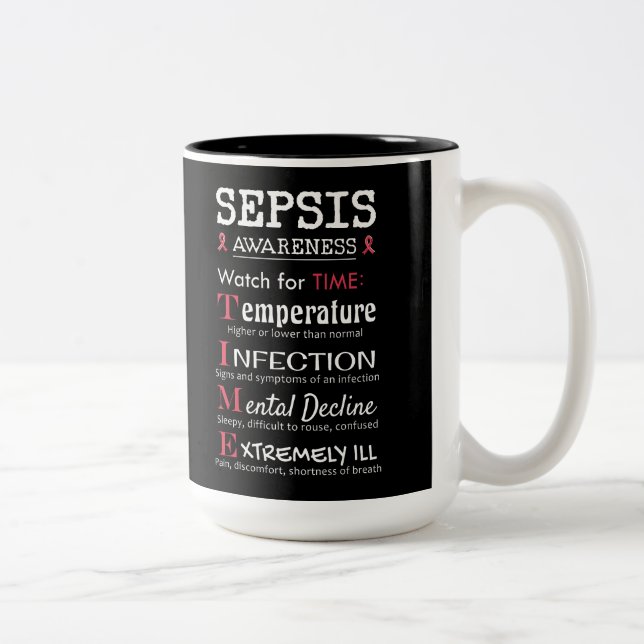 Sepsis Awareness Watch for TIME Guide Two-Tone Coffee Mug (Right)
