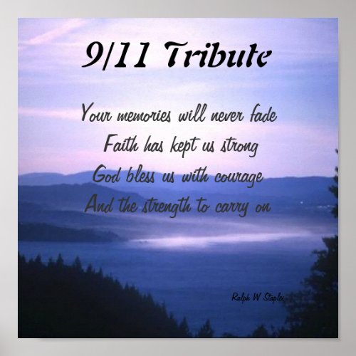 Sept 11 tribute poster