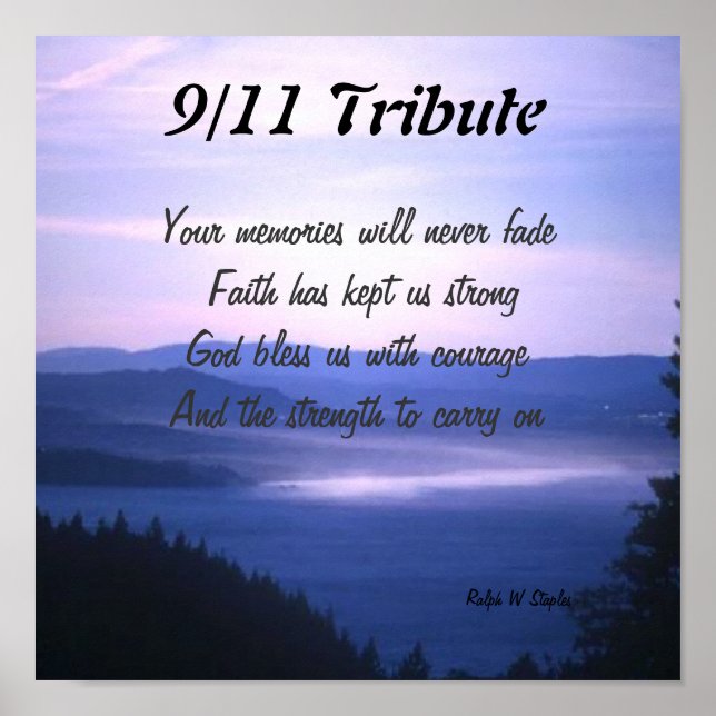 Sept 11 tribute poster (Front)