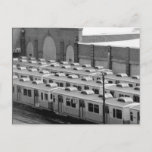 Septa Transit M-3 Market Frankford Blue Line Cars Postcard