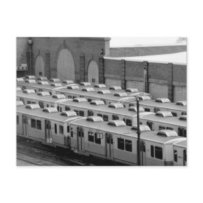 Septa Transit M-3 Market Frankford Blue Line Cars Postcard