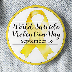 September 10 World Suicide Prevention Day Button