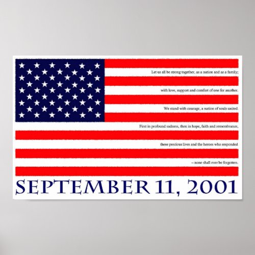 September 11 2001 poster