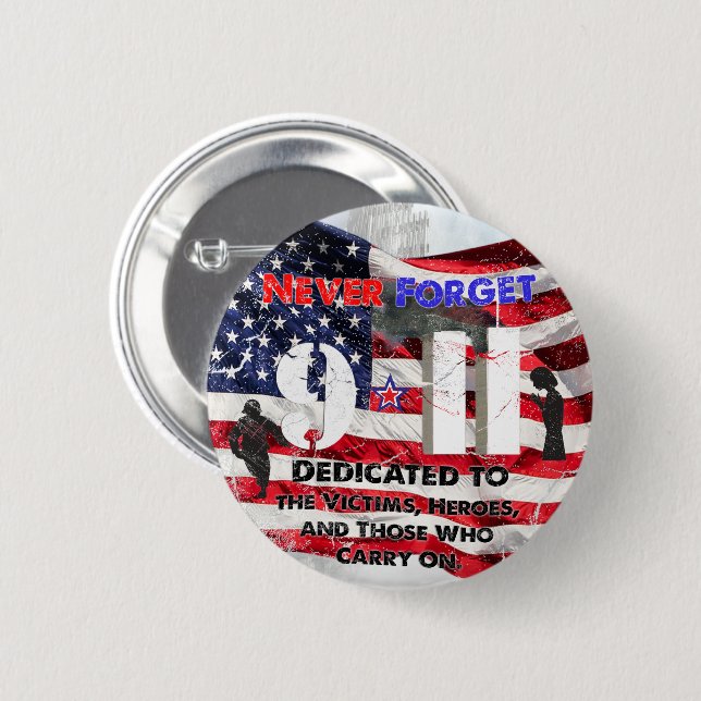 September 11 Anniversary Button (Front & Back)