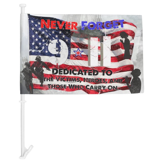 September 11 Anniversary Car Flag (Front)