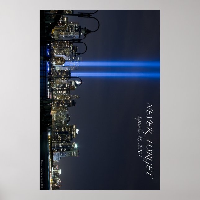 September 11 Memorial Lights Poster (Front)