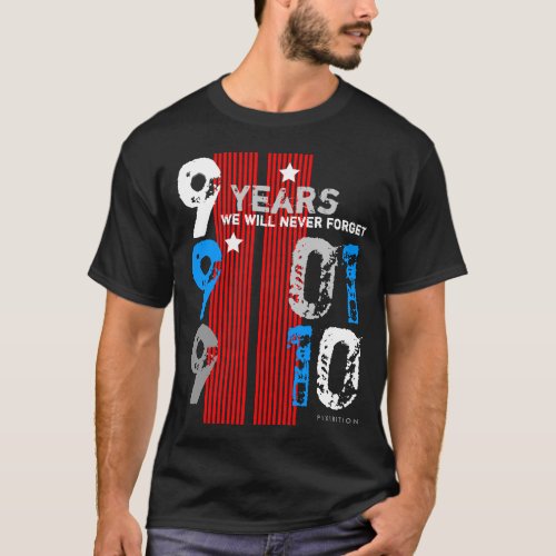 September 11 Memory In 9 Years Black T_Shirt