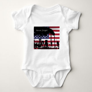September 11 Never Forget Baby Bodysuit