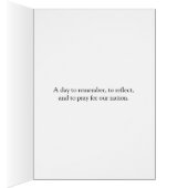 September 11 Patriot Day, American Flag Card (Inside (Right))