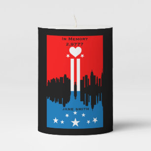September 11 Remembrance Day Pillar Candle