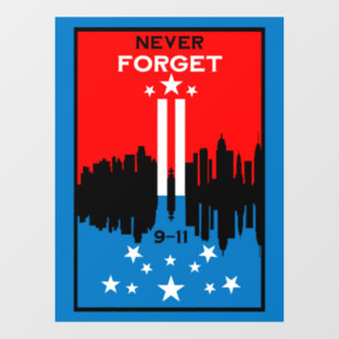 September 11 Remembrance Day Window Cling