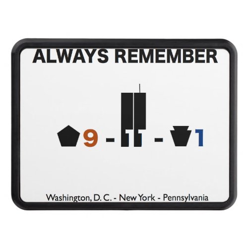September 11 Remembrance Tow Hitch Cover